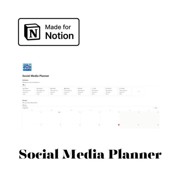 Notion Social Media Planner