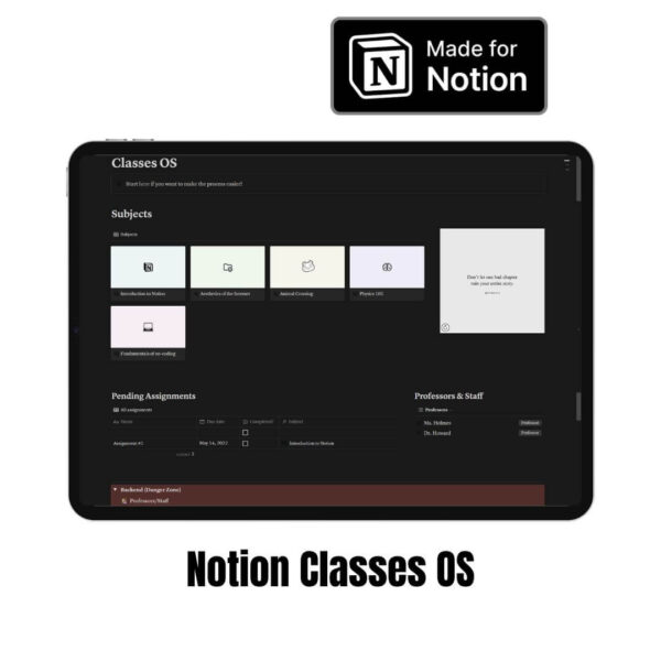 Notion Classes OS