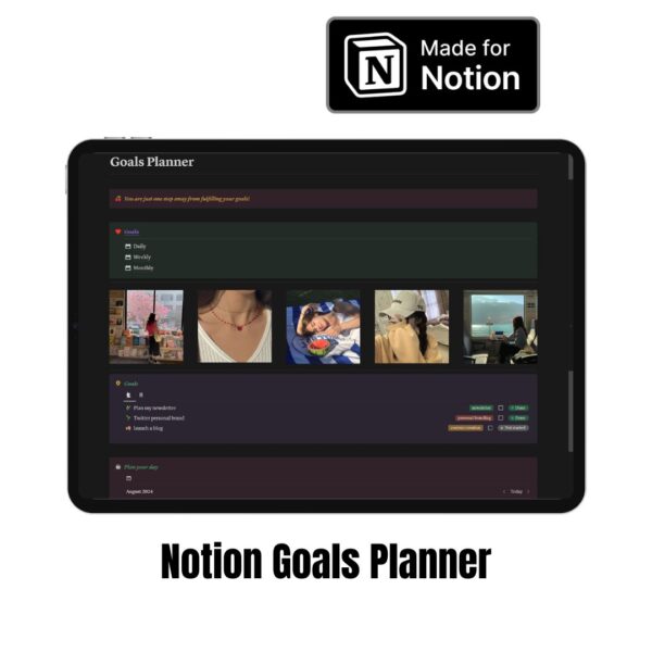 Notion Goals Planner