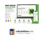 Body Weight Calculator HTML Template