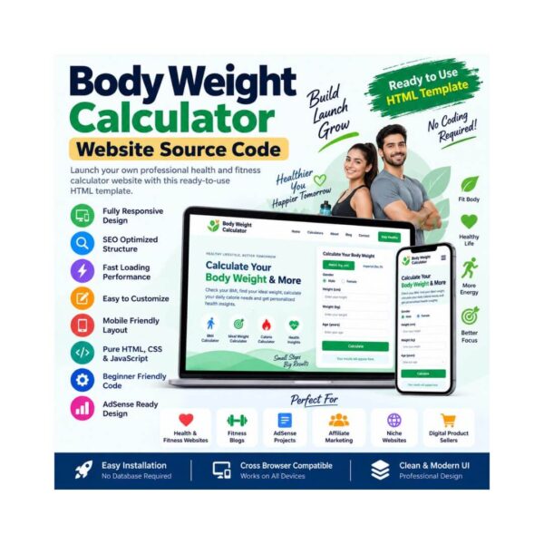 Body Weight Calculator Website Source Code