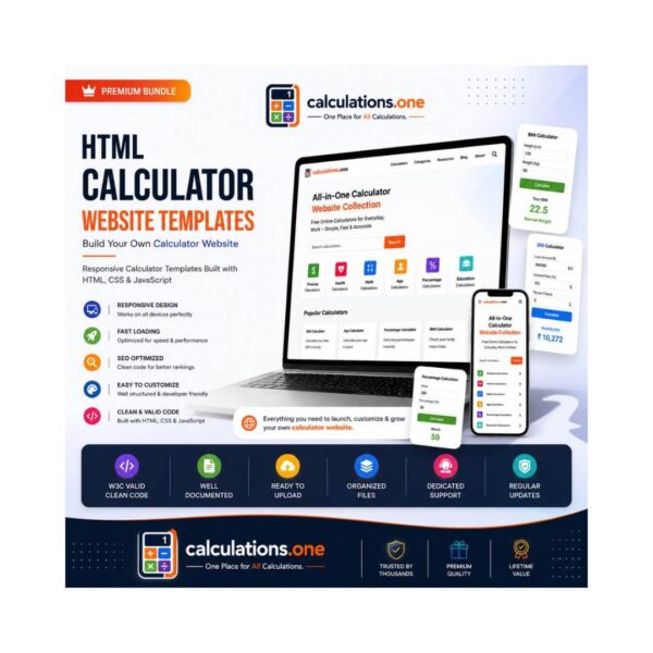 HTML Calculator Website Templates