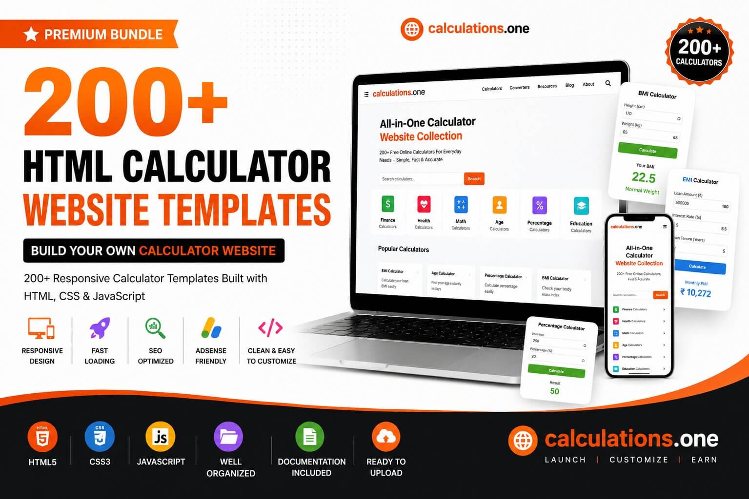 HTML Calculator Website Templates