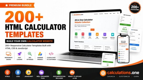 HTML Calculator Website Templates