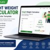 Height Weight Calculator HTML Website Template